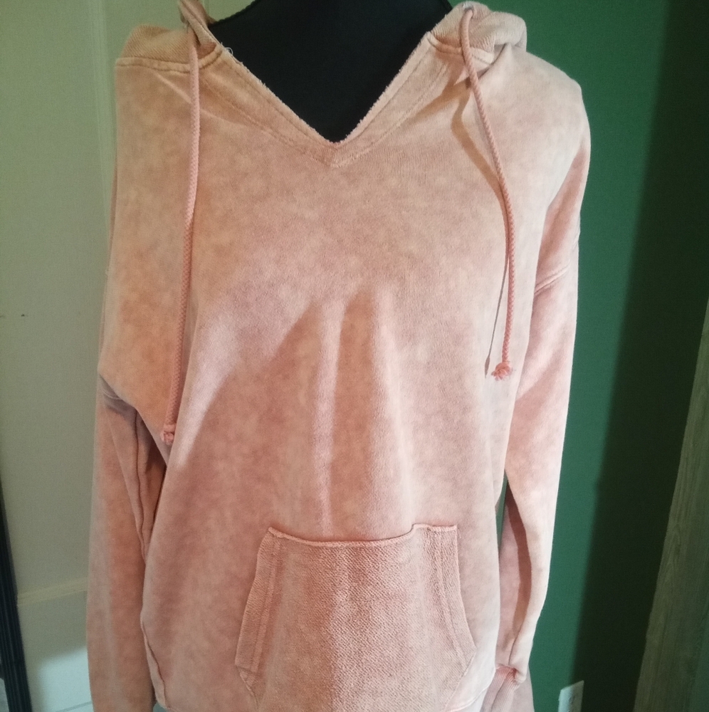 Oversized Pink Hoodie with Relaxed Fit